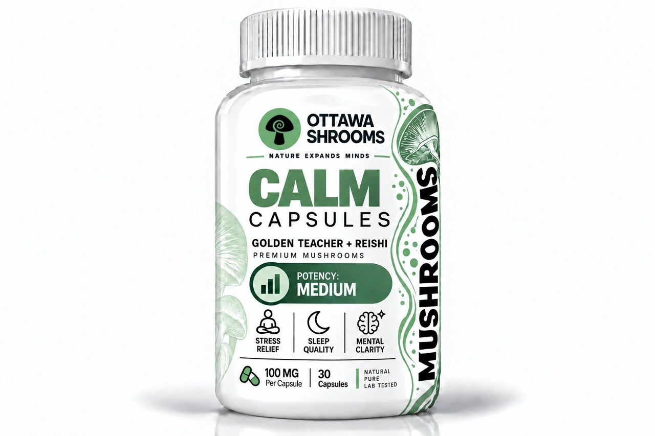 Calm Capsules (Golden Teacher / Reishi) – Buy Lab-Tested Magic Mushrooms in Ottawa