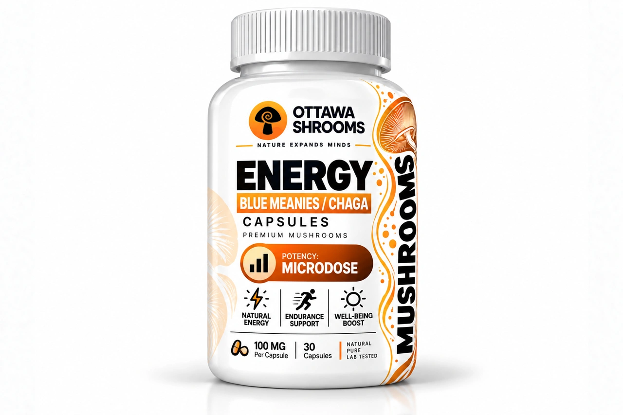 Energy Capsules (Blue Meanies / Chaga) – Buy Lab-Tested Magic Mushrooms in Ottawa