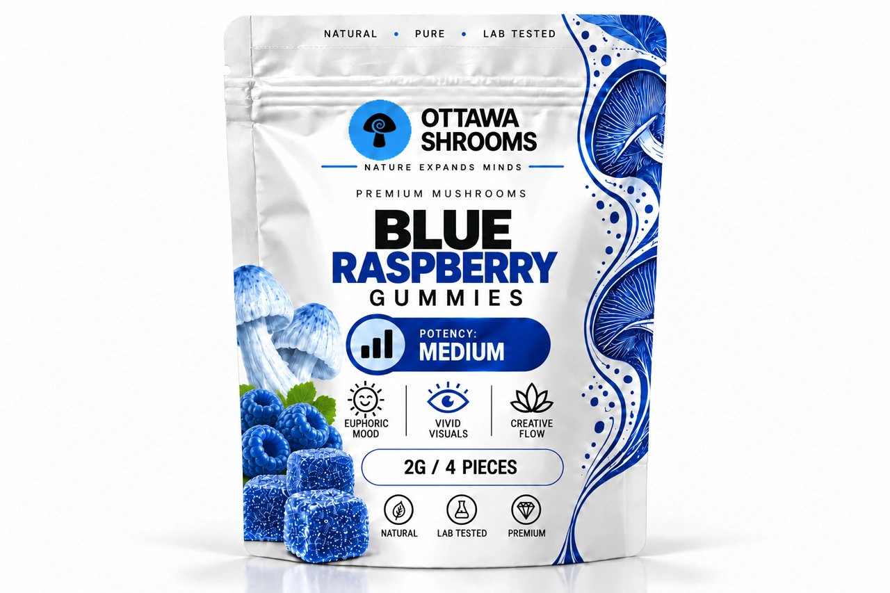 Ottawashrooms Gummies (Blue Raspberry) – Buy Lab-Tested Magic Mushrooms in Ottawa